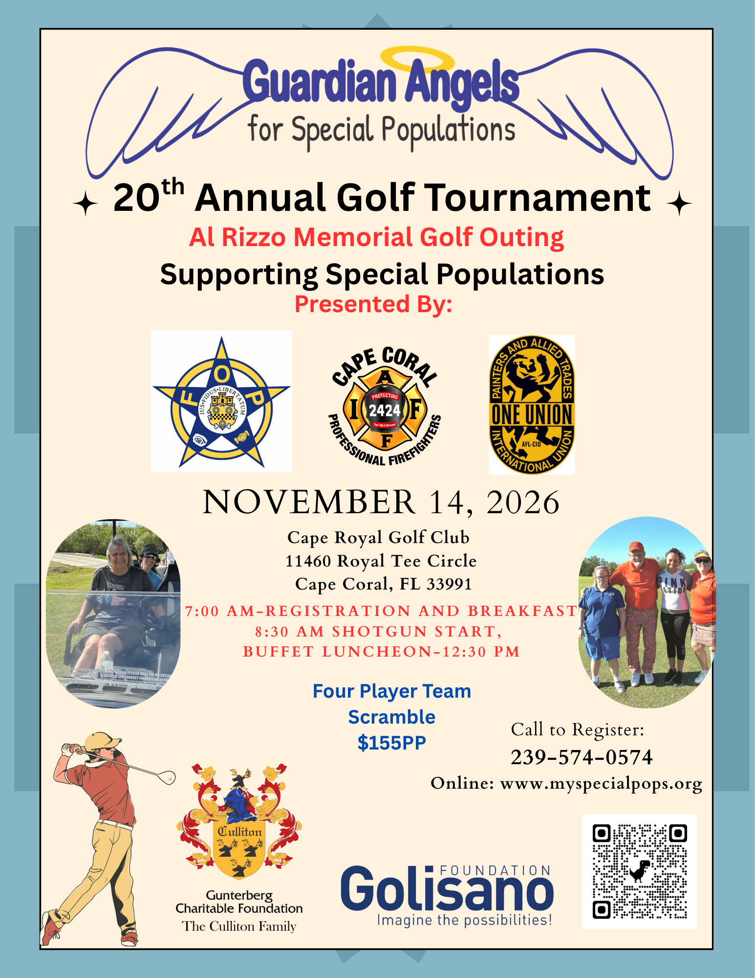 Updated 20th Annual Golf Tournament